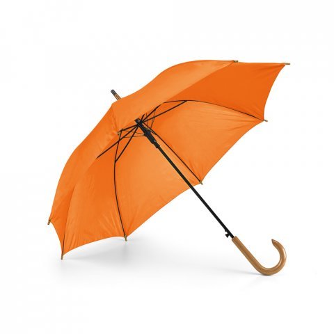 PATTI. Guarda-chuva em poli&eacute;ster 190T com abertura autom&aacute;tica - Laranja