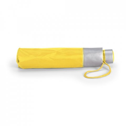 TIGOT. Guarda-chuva, dobr&aacute;vel, em poli&eacute;ster 190T - Amarelo