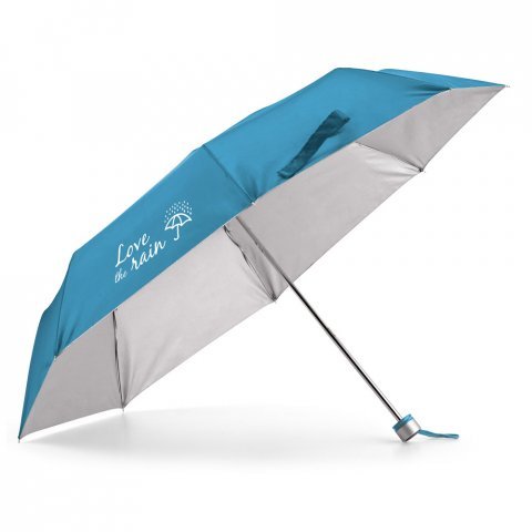 TIGOT. Guarda-chuva, dobr&aacute;vel, em poli&eacute;ster 190T - Azul claro