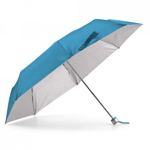 TIGOT. Guarda-chuva, dobr&aacute;vel, em poli&eacute;ster 190T - Azul claro