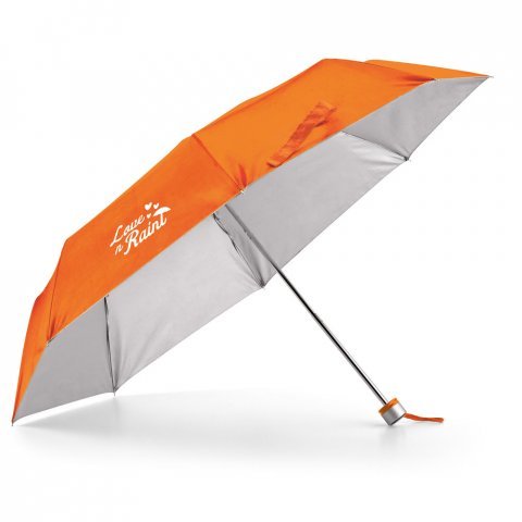 TIGOT. Guarda-chuva, dobr&aacute;vel, em poli&eacute;ster 190T - Laranja