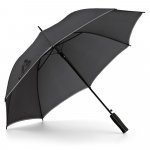 JENNA. Guarda-chuva em poli&eacute;ster 190T com abertura autom&aacute;tica - Cromado satinado