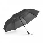TOMAS. Guarda-chuva, dobr&aacute;vel, em poli&eacute;ster 190T com abertura autom&aacute;tica - Preto