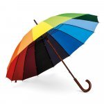 DUHA. Guarda-chuva arco-&iacute;ris em poli&eacute;ster pongee 190T - Sortido