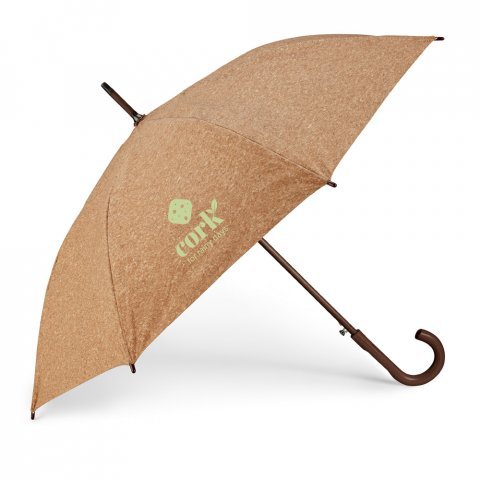 SOBRAL. Guarda-chuva em corti&ccedil;a com abertura autom&aacute;tica - Natural