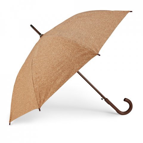 SOBRAL. Guarda-chuva em corti&ccedil;a com abertura autom&aacute;tica - Natural