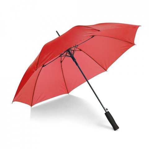 STUART. Guarda-chuva em poli&eacute;ster pongee 190T com abertura autom&aacute;tica - Vermelho