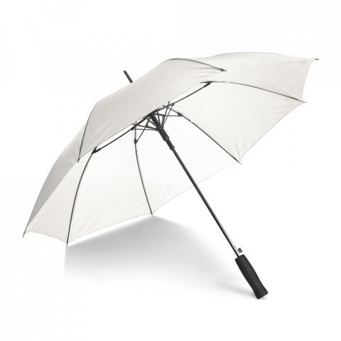 STUART. Guarda-chuva em poli&eacute;ster pongee 190T com abertura autom&aacute;tica - Branco