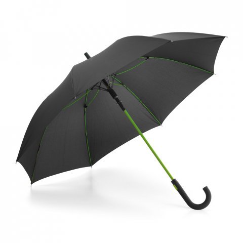 ALBERTA. Guarda-chuva em pongee 190T com abertura autom&aacute;tica - Verde claro