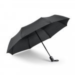 STELLA. Guarda-chuva, dobr&aacute;vel, em pongee 190T com abertura e fecho autom&aacute;tico - Preto