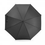 APOLO. Guarda-chuva em 100% poli&eacute;ster reciclado pongee 190T com abertura autom&aacute;tica - Preto