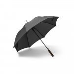 APOLO. Guarda-chuva em 100% poli&eacute;ster reciclado pongee 190T com abertura autom&aacute;tica - Preto