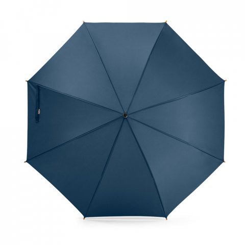 APOLO. Guarda-chuva em 100% poli&eacute;ster reciclado pongee 190T com abertura autom&aacute;tica - Azul