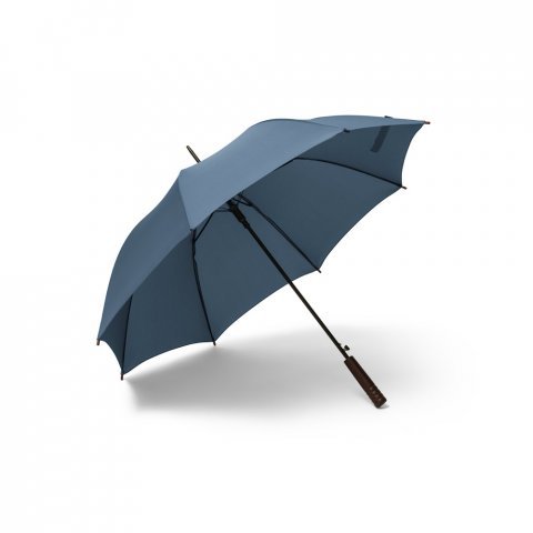 APOLO. Guarda-chuva em 100% poli&eacute;ster reciclado pongee 190T com abertura autom&aacute;tica - Azul