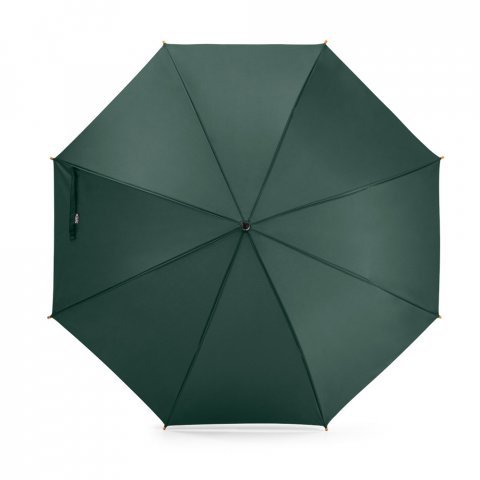 APOLO. Guarda-chuva em 100% poli&eacute;ster reciclado pongee 190T com abertura autom&aacute;tica - Verde escuro