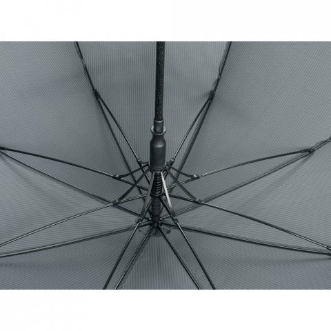 SILVAN STRIPE. Guarda-chuva  em 190T pongee com abertura autom&aacute;tica - Cinza