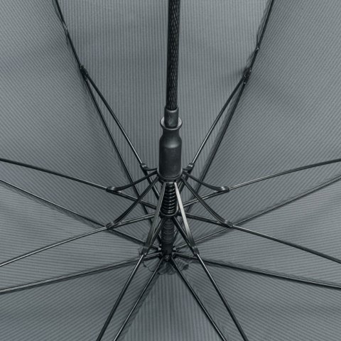 SILVAN STRIPE. Guarda-chuva  em 190T pongee com abertura autom&aacute;tica - Cinza