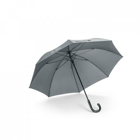 SILVAN STRIPE. Guarda-chuva  em 190T pongee com abertura autom&aacute;tica - Cinza