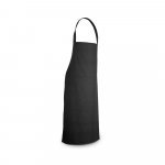 CUMIN. Avental de algod&atilde;o sarjado (180 g/m&sup2;) - Preto