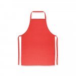 CUMIN. Avental de algod&atilde;o sarjado (180 g/m&sup2;) - Vermelho