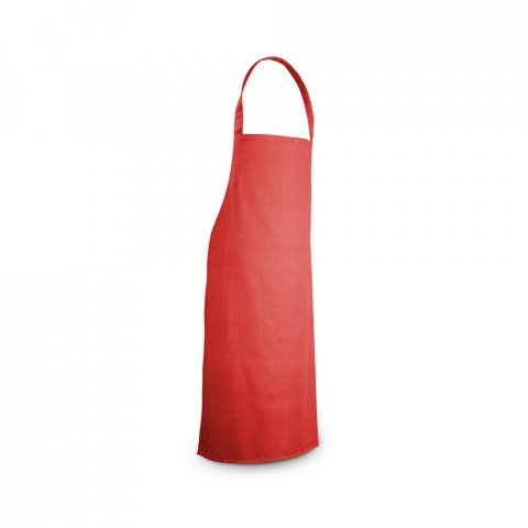 CUMIN. Avental de algod&atilde;o sarjado (180 g/m&sup2;) - Vermelho