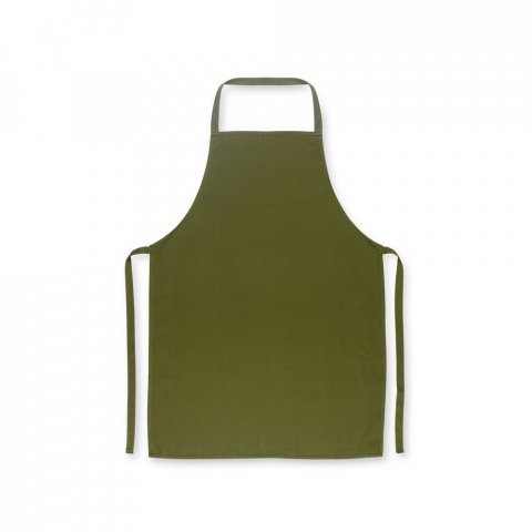 CUMIN. Avental de algod&atilde;o sarjado (180 g/m&sup2;) - Verde escuro