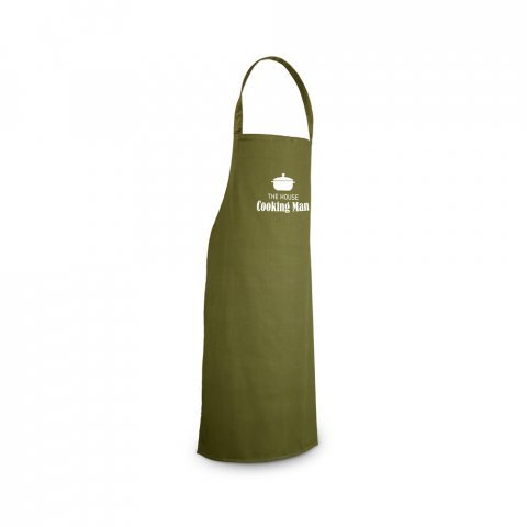 CUMIN. Avental de algod&atilde;o sarjado (180 g/m&sup2;) - Verde escuro