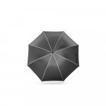 FINNLEY. Guarda-chuva de 27" em poli&eacute;ster 100% reciclado pongee 190T &agrave; prova de vento - Preto