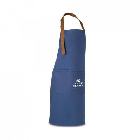 SUNFLOWER. Avental 100% algod&atilde;o canvas (300 g/m&sup2;) - Azul