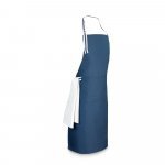 GINGER. Avental em algod&atilde;o e poli&eacute;ster (150 g/m&sup2;) - Azul