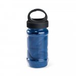 ARTX PLUS. Conjunto composto toalha e garrafa em poliamida e poli&eacute;ster - Azul royal